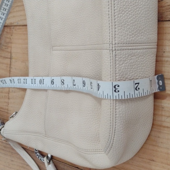 Brighton Barbados Pebbled Leather Zip Top Braided Strap Hobo Bag - Picture 9 of 16